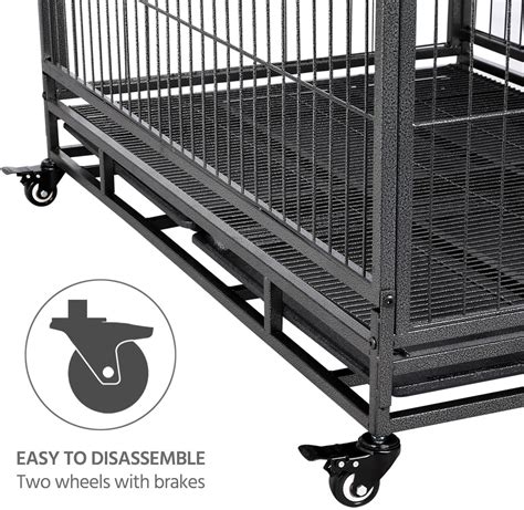 Yaheetech Heavy Duty Foldable Dog Cage w/Double India | Ubuy
