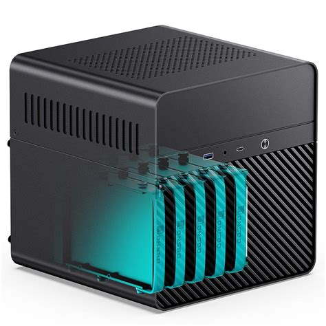Amazon.in: Buy JONSBO N2 Black NAS ITX Case 5+1 Disk Bays Mini Aluminum ...