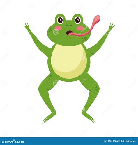 Frog Eating Fly Illustration Stock Vector - Illustration of hungry ...