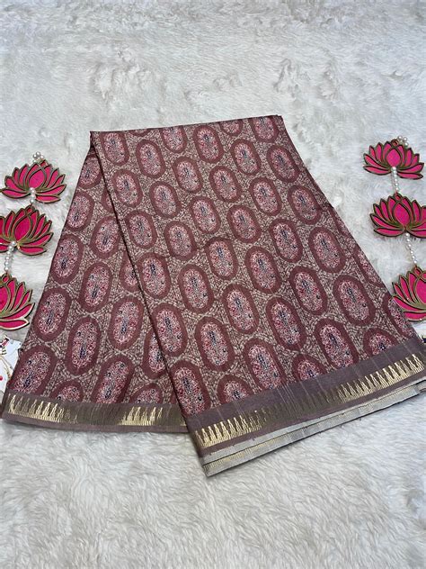 Anika's Semi tussar jute saree with pencil Border - Rathi 01 – AnikaByAabi