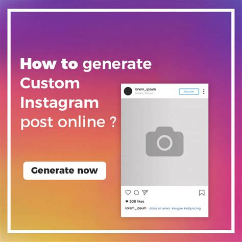 Fake Instagram Post Generator | Zeoob