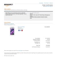 Amazon.in — Product was cancelled