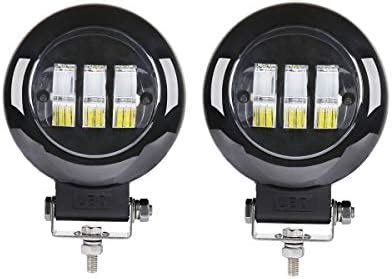 DAKA 2 Pcs 3-inch White Light Aluminum Alloy Shell LED Headlights for ...