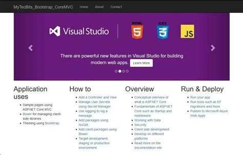 Net Core 3.0 Bootstrap 的图像结果