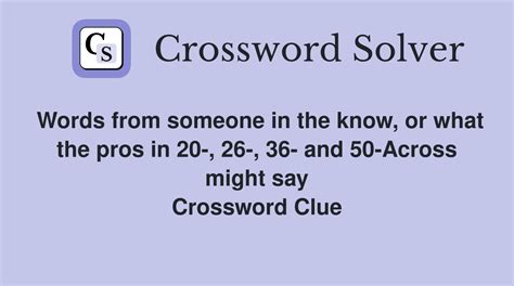 Words from someone in the know, or what the pros in 20-, 26-, 36- and ...