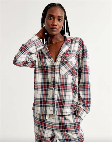 Abercrombie & Fitch + Flannel Sleep Shirt