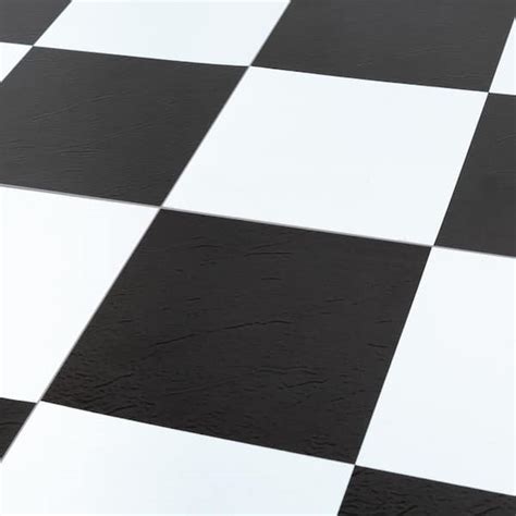 Buy Sterling Black and White Checkered 12 in. x 12 in. Peel and Stick ...