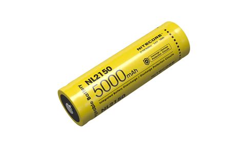 Nitecore 21700 5000mAh Rechargeable Li-ion Battery (NL2150 - 3.6v ...
