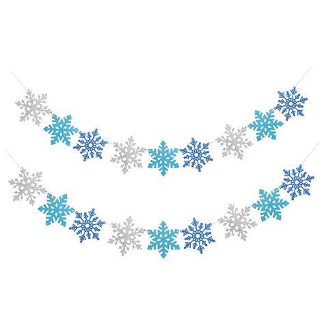 Snowflake Banner Printable - King Printables