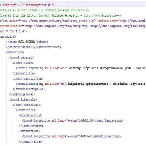 Image result for Learning Object Metadata Schema