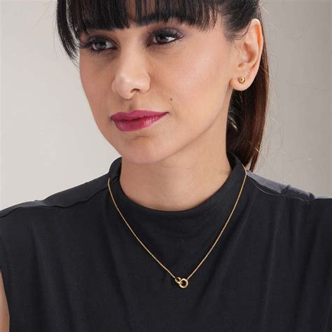 InterLock Gold Chain Necklace – PALMONAS