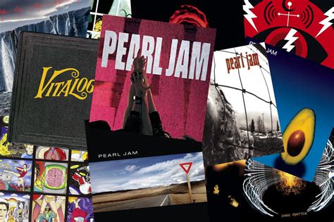 Collage Aus Albumcovern Von Pearl Jam Ranking Von Grunge Und