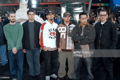 Linkin Park at the Matrix Reloaded premiere in 2003 / Session was used ...