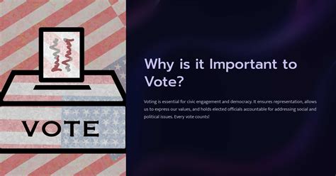 Why is it Important to Vote?