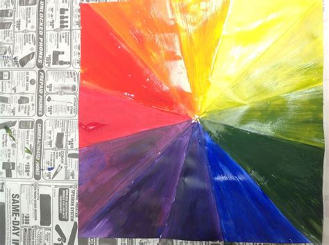 How to Paint a Color Wheel Using Primary Colors. | Color wheel, Primary ...