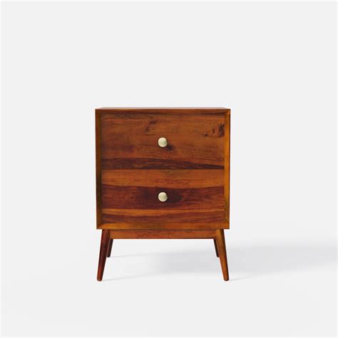 Fran Night Stand in Solid Mango Wood – Crafts Mill Bespoke Furniture