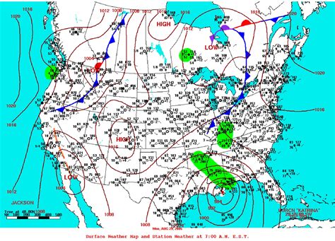 Image result for Reading a Weather Map