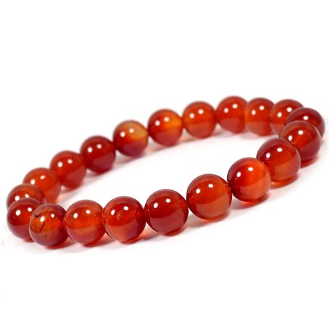 Buy Reiki Crystal Products Natural Crystal Stone & Carnelian Bracelet ...