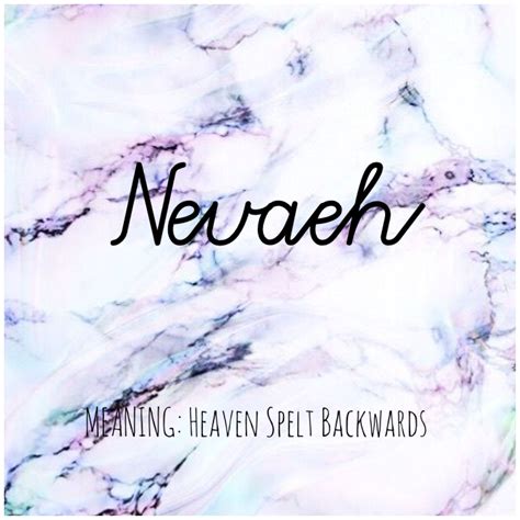 NEVAEH #Names #Nevaeh #BabyNames | Names with meaning, Cute names, Names