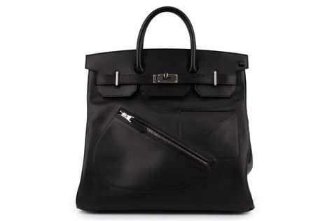 Hermès Hac 40 Veau Rock Evergrain Noir PHW - Love Luxury Dubai