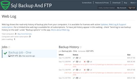 Image result for SQL Backup History