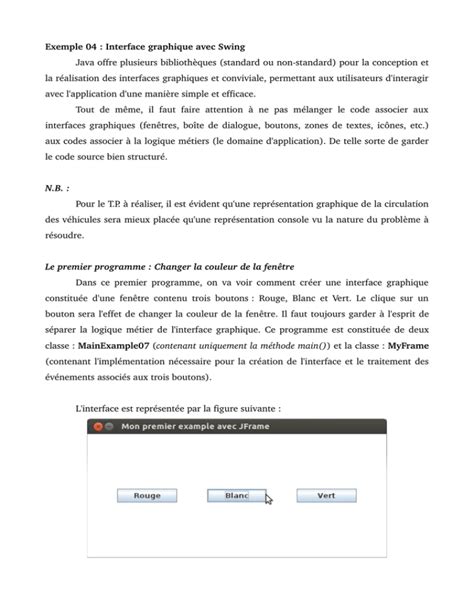 Cours Java Interface Graphique 的图像结果