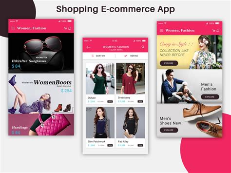 E-Commerce mobile app ui design psd free download