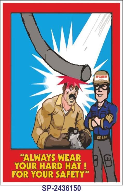 SignageShop Always wear your hard hat Poster Emergency Sign Price in ...