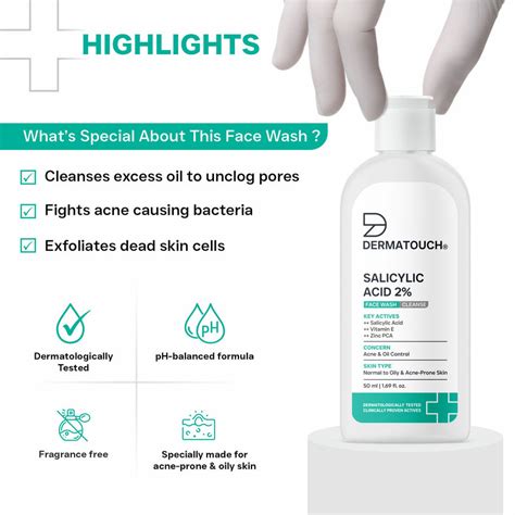 Best Salicylic Acid Face Wash for Oily Skin - Dermatouch – DERMATOUCH