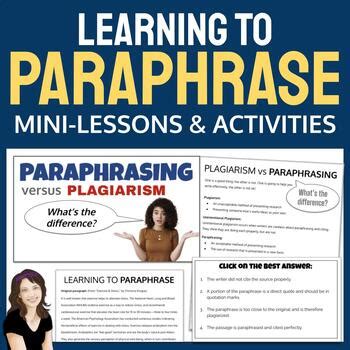 Image result for Paraphrasing Lesson Video