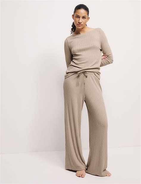 Buy Ribbed Pyjama Set at Marks & Spencer