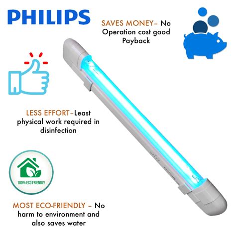 Philips 8w UVC Disinfection Tube 1 Feet - 1 Feet 8w - Included Bulb