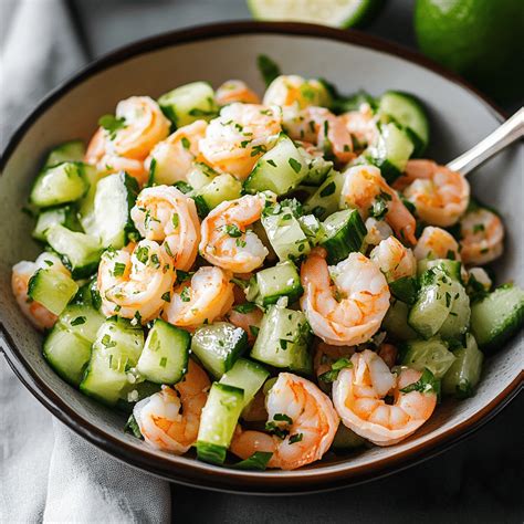 Easy Fresh Cucumber Shrimp Salad Recipe to Try Today - Sophie Space