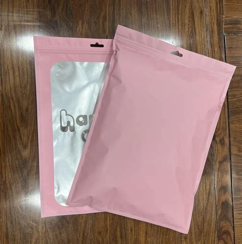 Custom Black Clothes T-Shirt Plastic Packing Bags