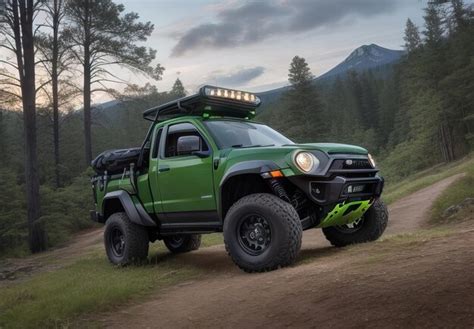 Photo of pickup off road in landscape | Premium AI-generated image