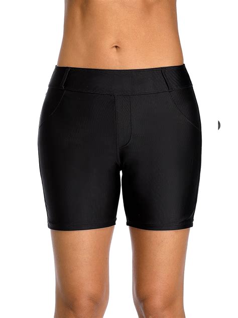 Charmo Womens Swim Shorts High Waist Swimsuits Shorts Swim Short with ...