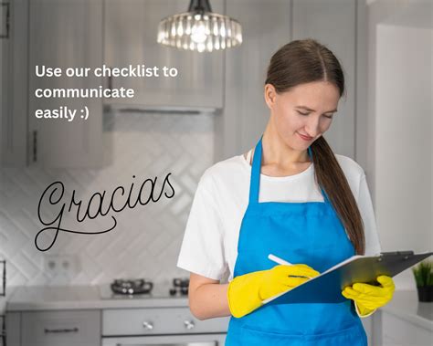 Cleaning Checklist in Spanish and English Plus Basic Cleaning ...