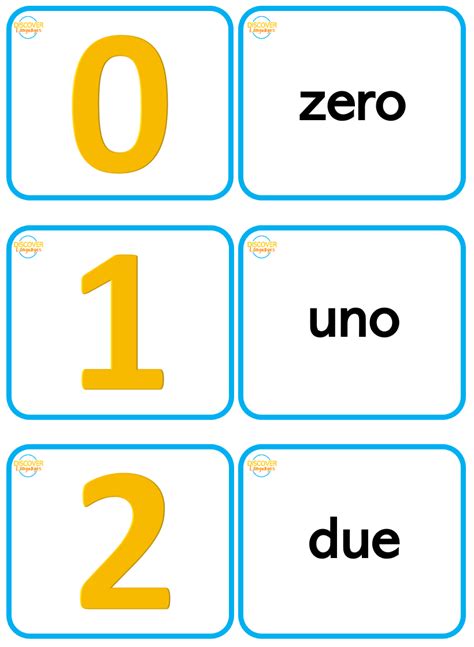 Image result for Italian Worksheets Numbers