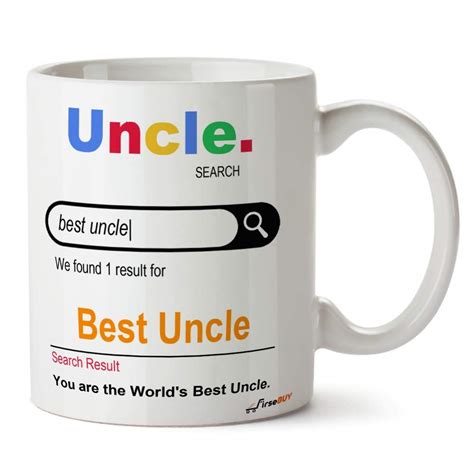 Buy FirseBUY World’s Best Uncle Search Funny Mug/Father’s Day Gift ...