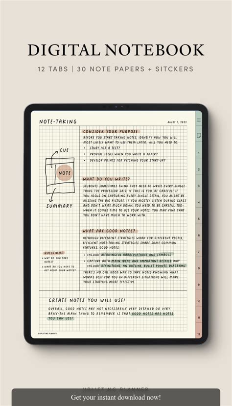 Free Goodnotes Cornell Templates for Organized Study Notes in 2025 ...