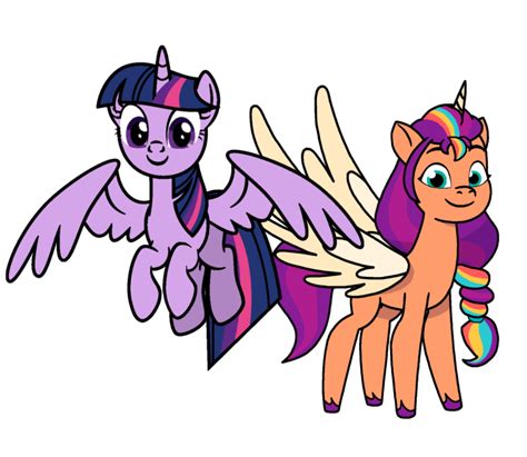 Twilight Sparkle and Sunny Starscout by JadyellySparkle on DeviantArt