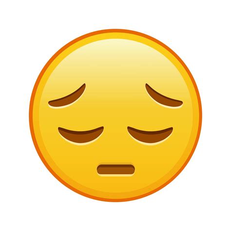 Thoughtful face Large size of yellow emoji smile 15577242 Vector Art at Vecteezy