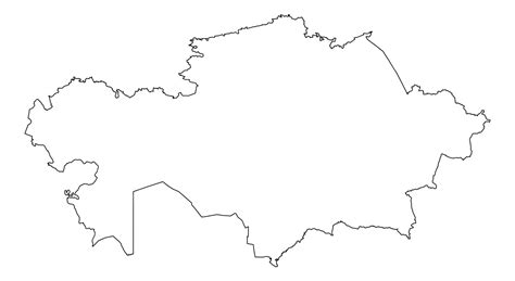 Premium Vector | Kazakhstan map design outline map illustration