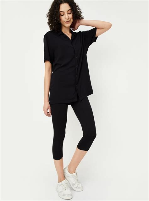 Buy Women Solid Calf Length Leggings Online at just Rs. 349.0 ...