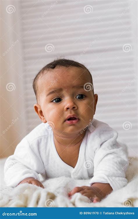 Adorable Little African American Baby Boy - Black People Stock Photo ...