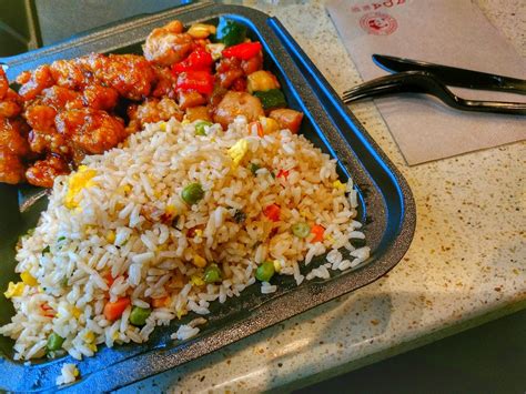 Panda Express menu in Fresno, California, USA