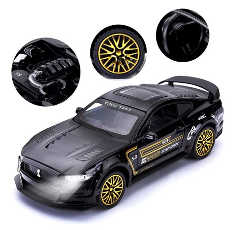 Magicwand® 1:32 Scale Mustaang Die-Cast Car with 4 Openable Doors Pull ...