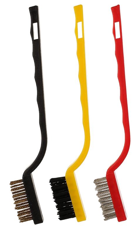 T4G Cleaning Brushes with Handle Multipurpose Use 3 Different Brushes ...