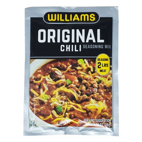 Williams Original Chili Seasoning - Healthy Heart Market