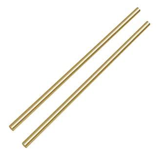 2 Pieces Diameter: 3.2mm Length: 500mm Solid Brass Round Bar, Used for ...